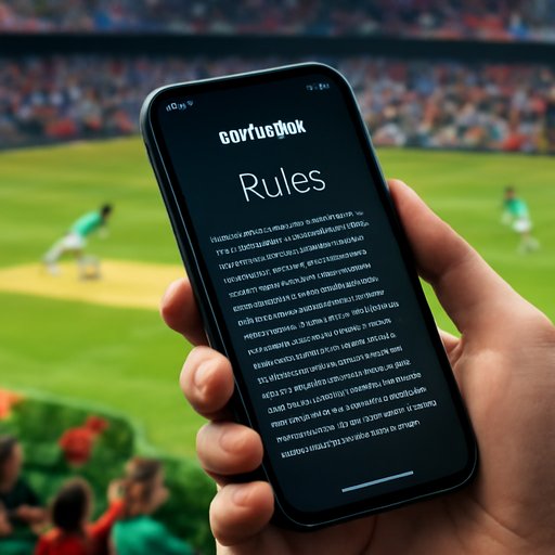 9999bet নিয়ম দেখানো ফোন ডিসপ্লে